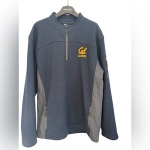 Cal Bears Colosseum Quarter Zip Fleece Pullover XL Navy Gray UC Berkeley
